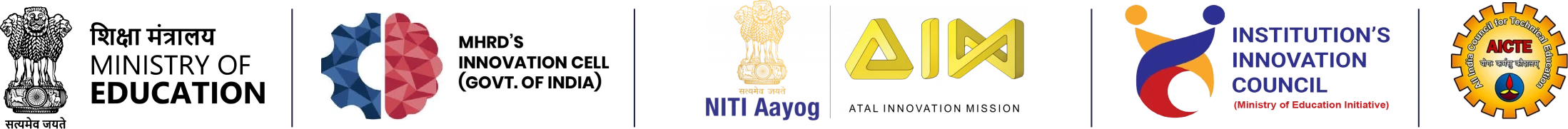 Ministry of Education; MHRD's Innovation Cell; NITI Aayog & Atal Innovation Mission; Institution's Innovation Council; AICTE